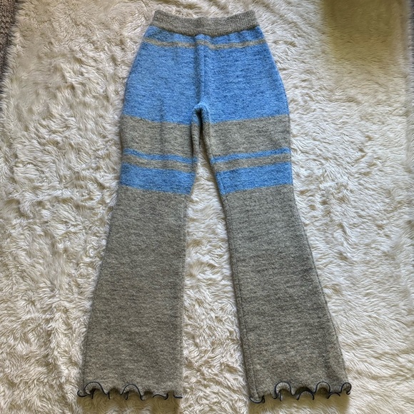 ANDERSSON BELL Khaki & Blue Senya Color Block Lounge Pants - Size L/XL - Picture 5 of 11